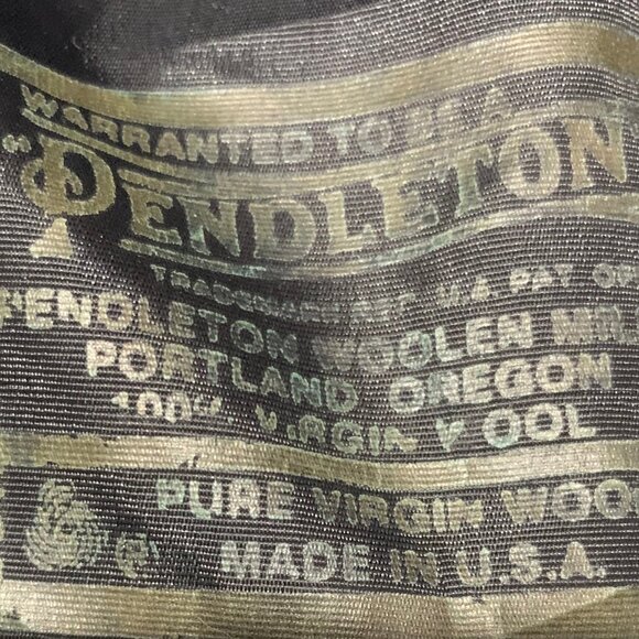 VINTAGE PENDLETON WOOL PLAID PEAK CAPS SIZE M - Picture 6 of 6